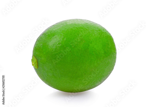 Fresh lime isolated on white