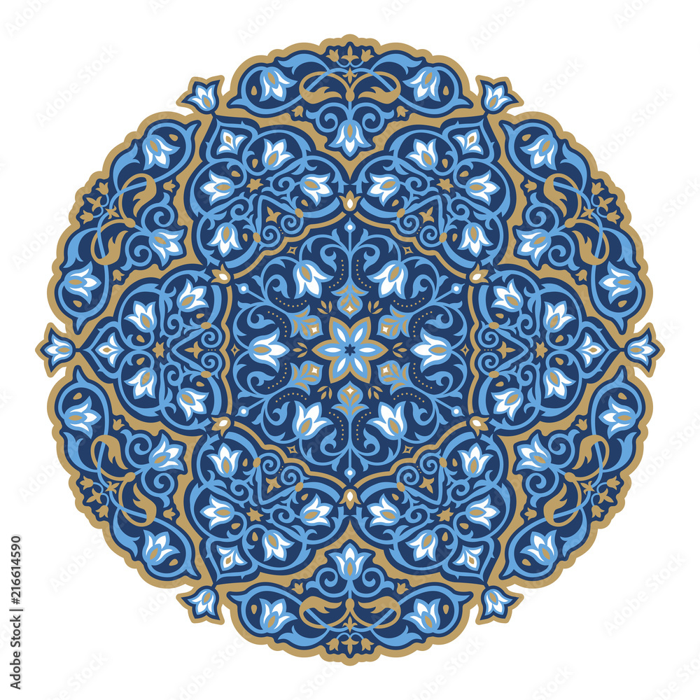 Gorgeous round arabesque pattern