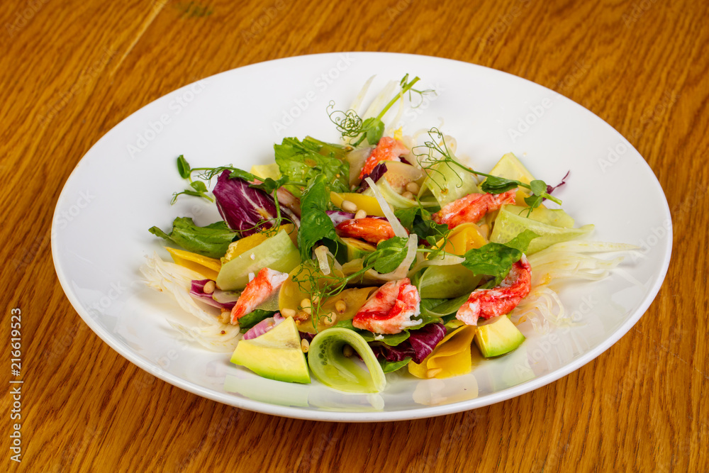 Salad with natural crab Salad with natural crab