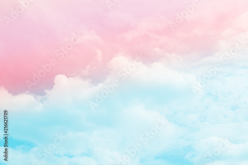soft cloud and sky with pastel gradient color for background backdrop