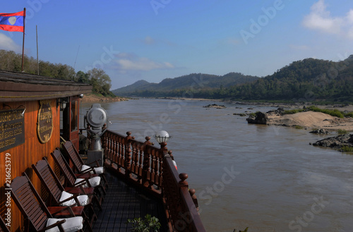 North-Laos: Travelling in a Mekong Cruise ship to the Buddhist Pak Ou caves photo