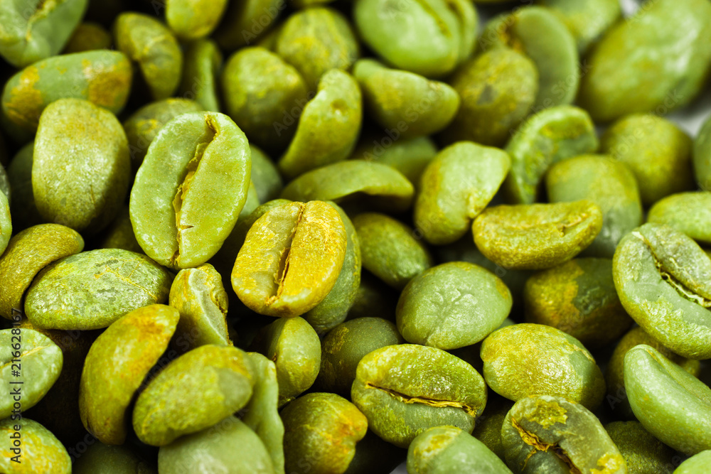 Green coffee beans