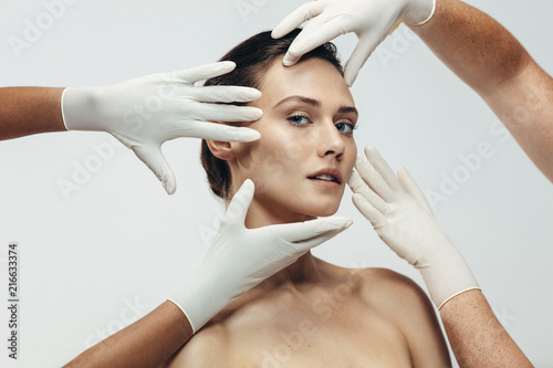 Skin care and aesthetic medical therapy photo