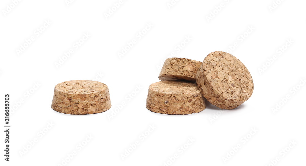 Bottle, wine corks isolated on white background Bottle, wine corks isolated on white background