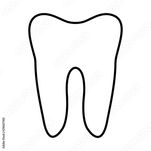 Easy tooth vector icon