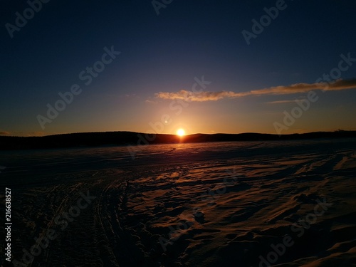 Abisko Frozen Lake