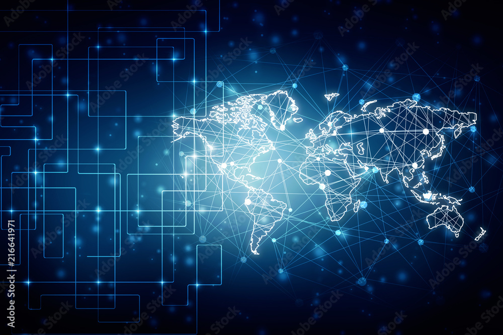 2d illustration world map abstract background 2d illustration world map abstract background