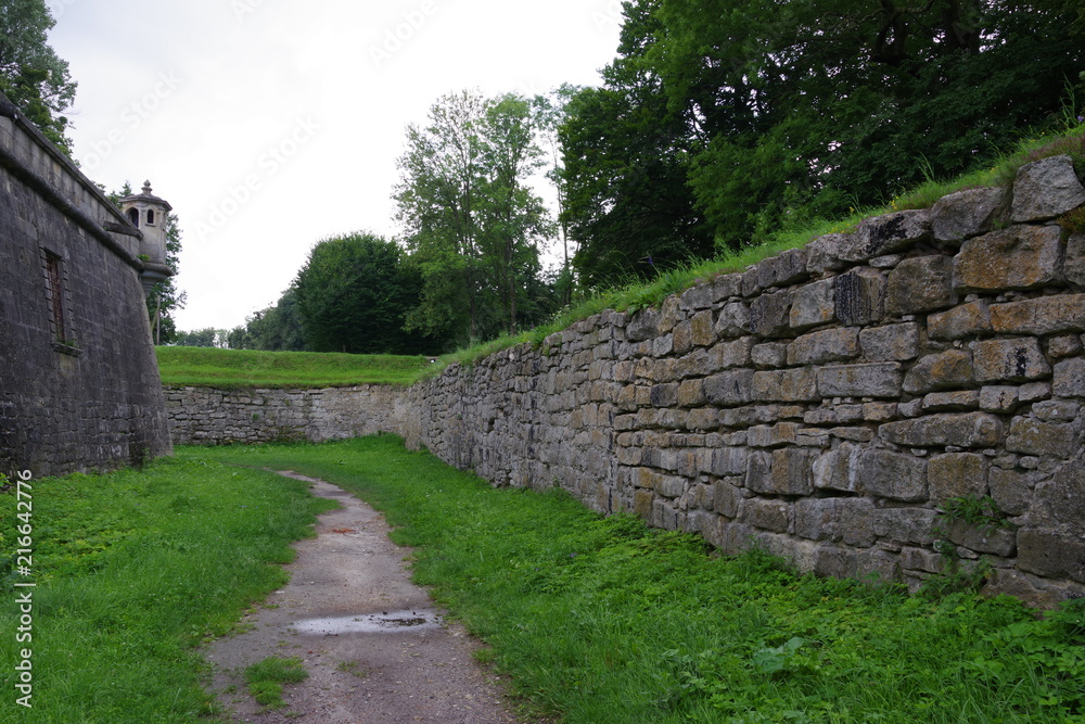 old castle and fortress walls