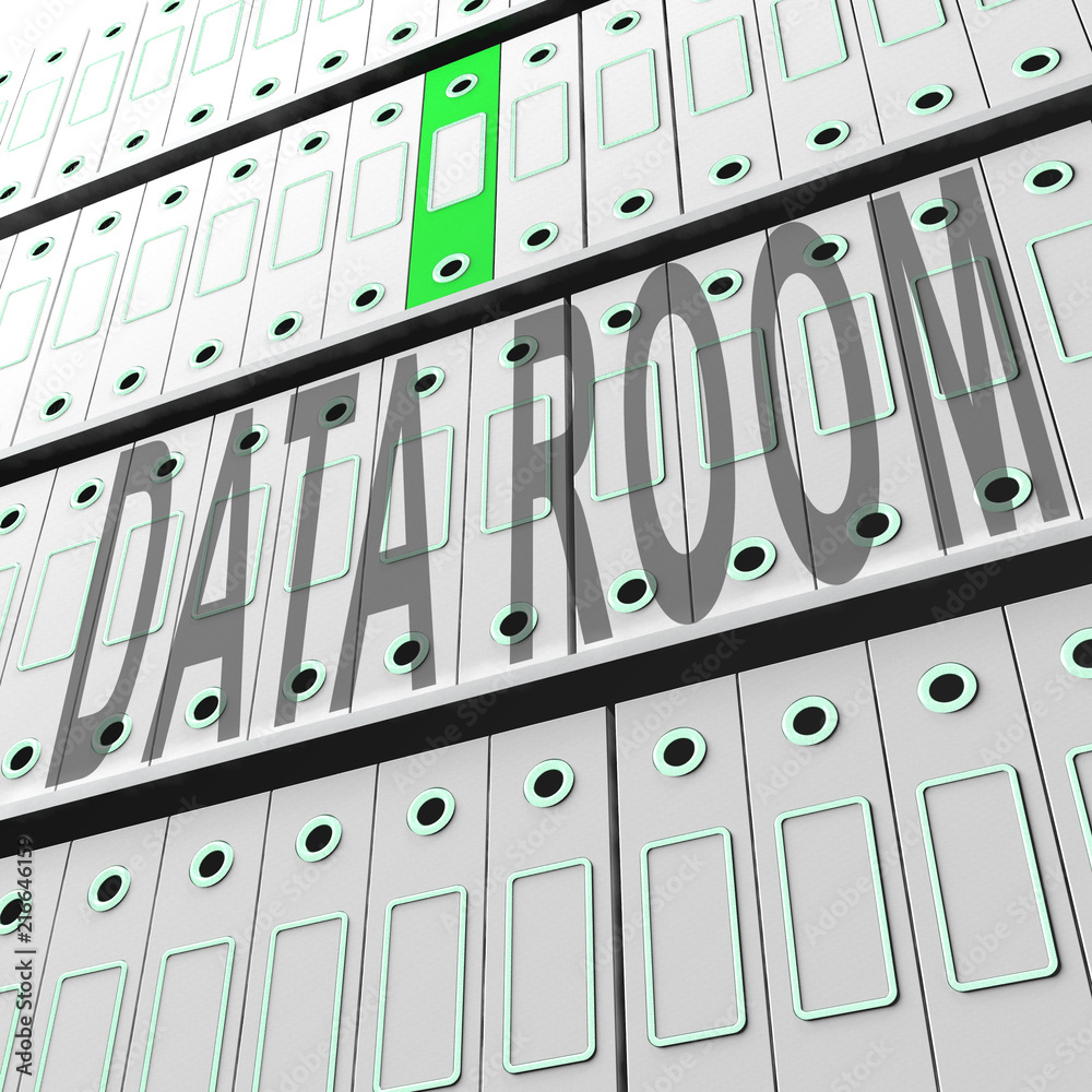 Virtual Data Room Bigdata Computing 3d Rendering