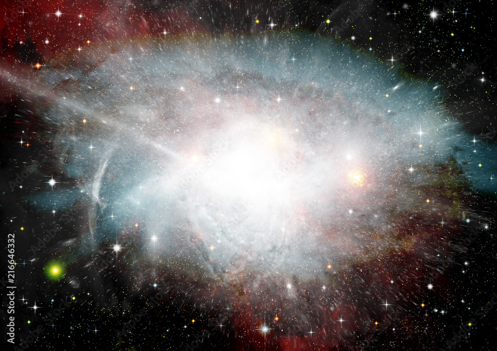 galaxy in a free space galaxy in a free space