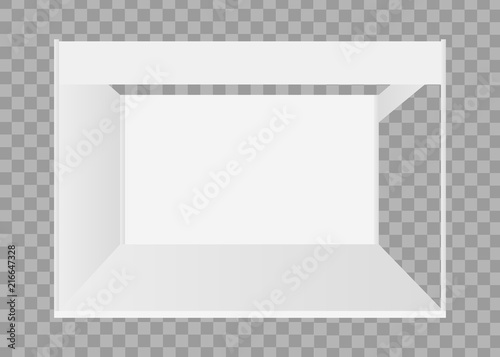 Exhibition stand vector. Stand show 3d vector