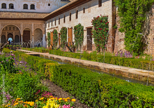 The famous Alhambra in Granada, Spain