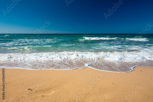 Waves on Shelly Beach at Caloundra, Sunshine Coast, Queensland, Australia