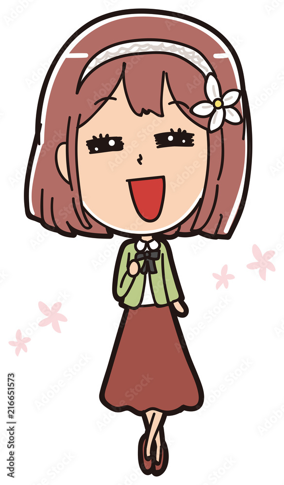 森ガールのイラスト素材 森ガールのイラスト素材