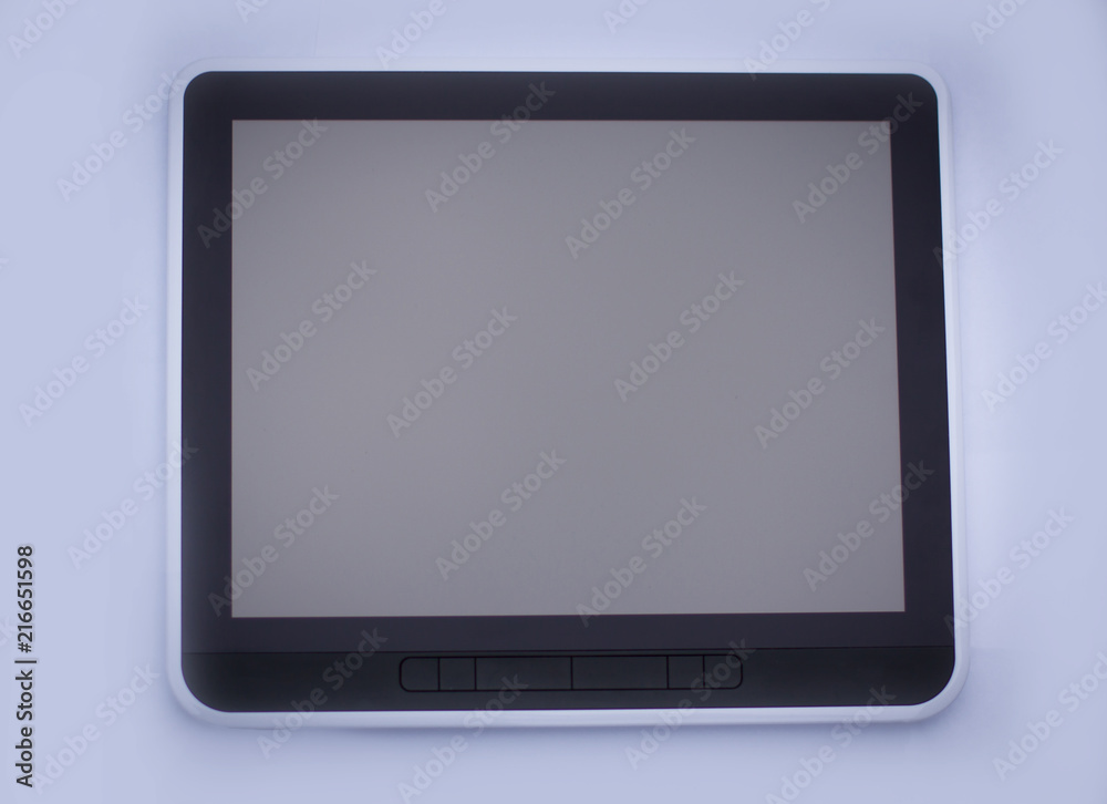 black tablet pc isolated on white with clipping path black tablet pc isolated on white with clipping path