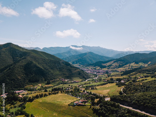 Spain Picos de Europa Mountain Morning Landscape