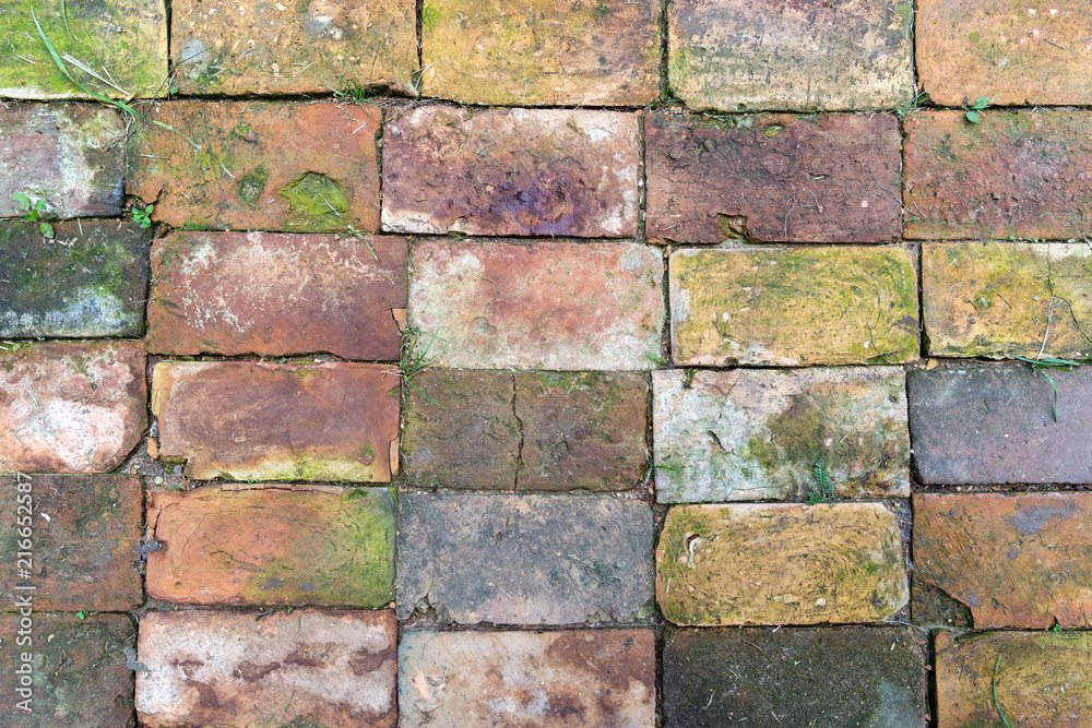 Fototapeta premium Cracked bricks as a background