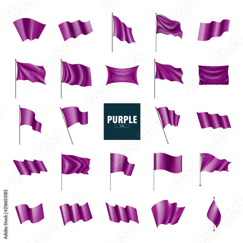 Waving the purple flag on a white background