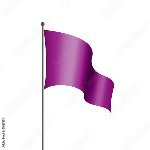 Waving the purple flag on a white background