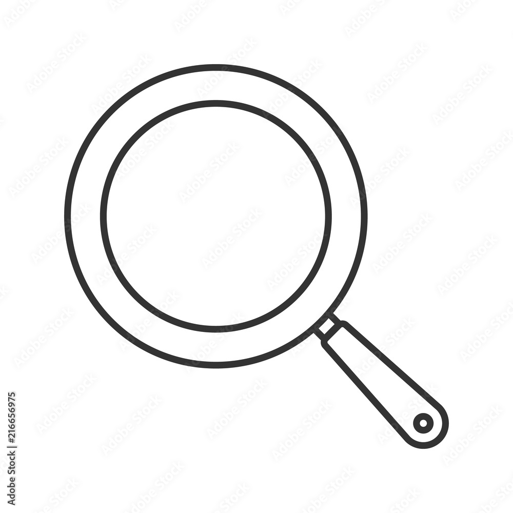 Frying pan linear icon Frying pan linear icon