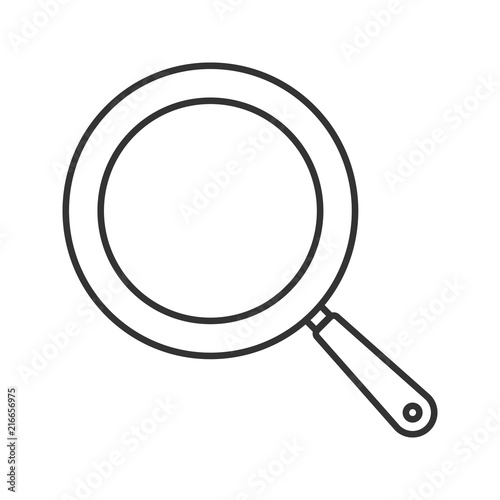Frying pan linear icon