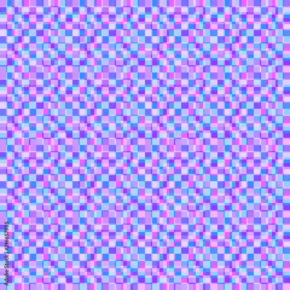Mosaic texture. Seamless pattern. Checkered background. Abstract grid wallpaper. Pretty colors. Print for flyers, posters, t-shirts and textiles