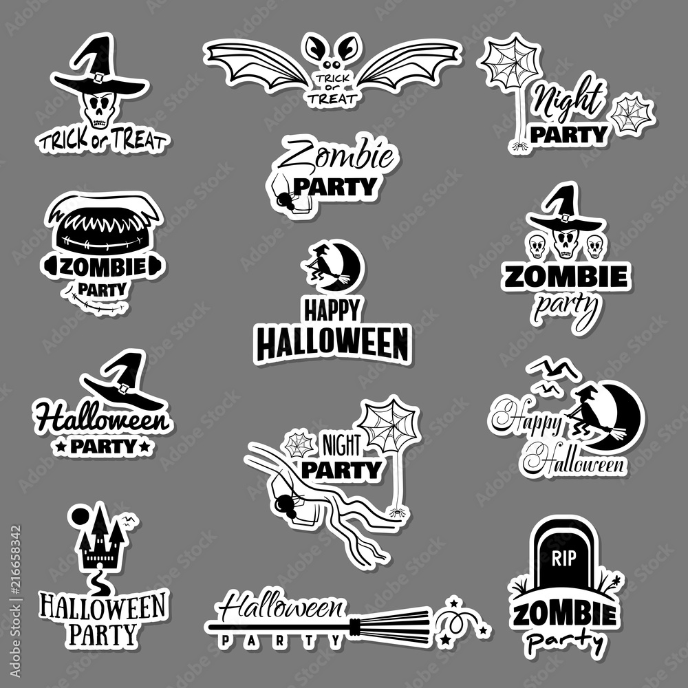 Stickers For Halloween Party