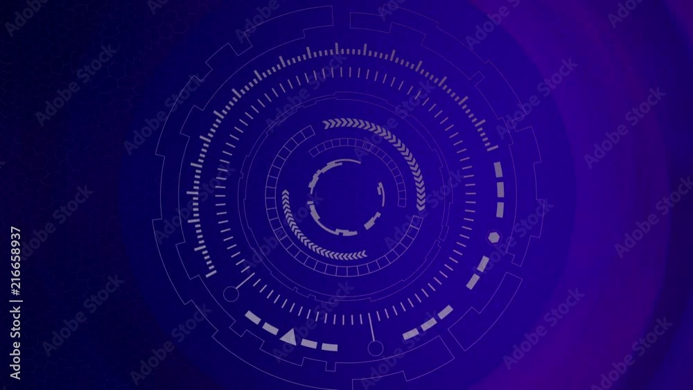 Technology circle with dark blue background Technology circle with dark blue background
