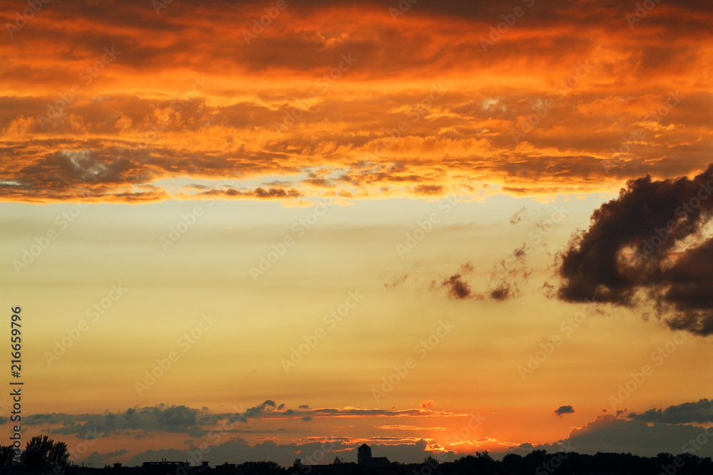 Obraz premium Sunset in Torun. Poland