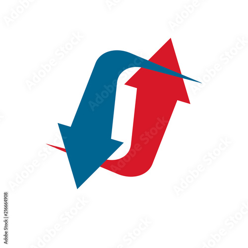 Vector arrow pointing upwar...