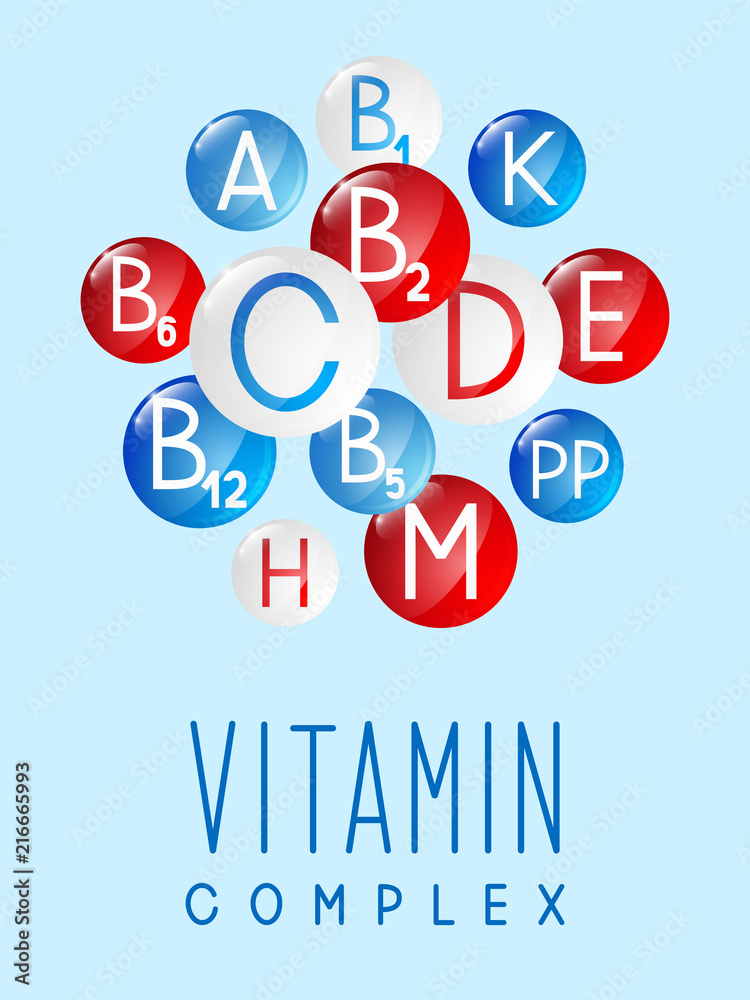 Main vitamin icons for Your design Main vitamin icons for Your design