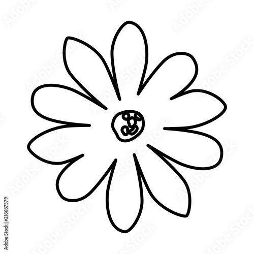 beautiful flower garden icon vector illustration design