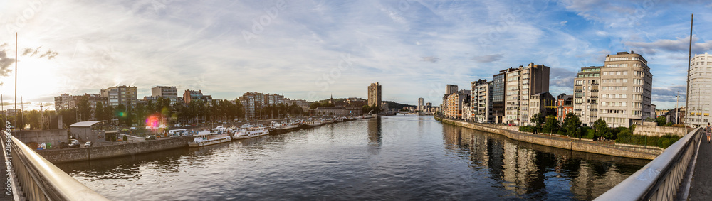 liege belgium cityscape high definition panorama