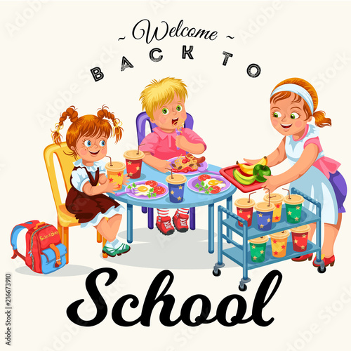 School dinner poster