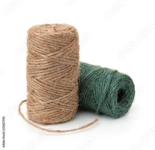 Two skeins of natural jute twine