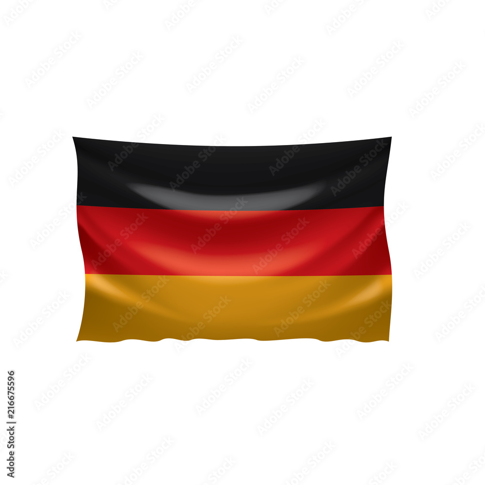 Naklejka premium Germany flag, vector illustration