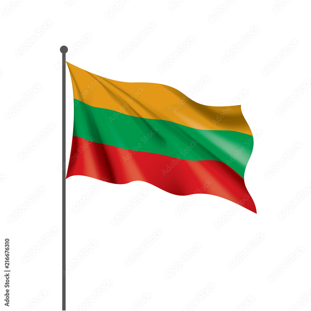 Lithuania flag, vector illustration Lithuania flag, vector illustration