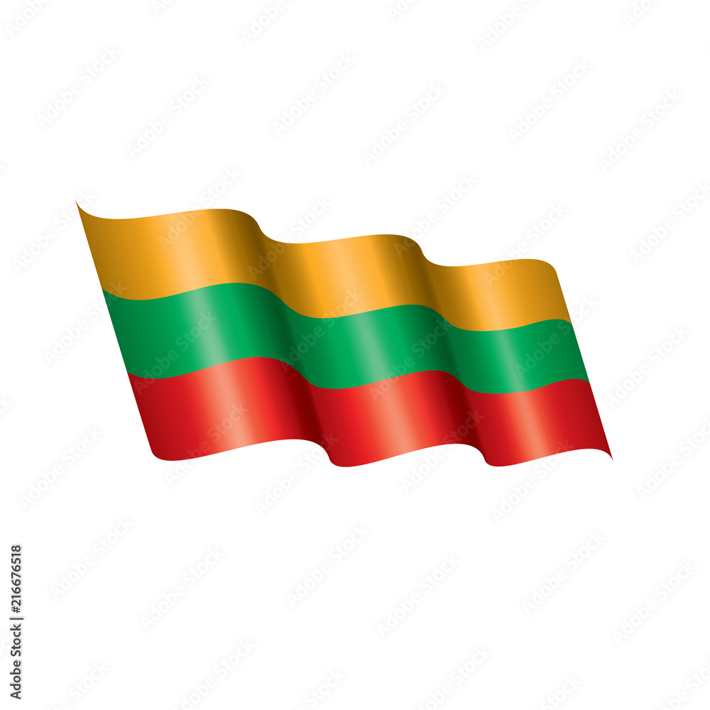 Lithuania flag, vector illustration