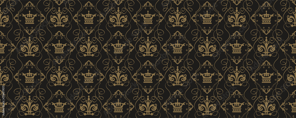 Background, pattern, royal, vector