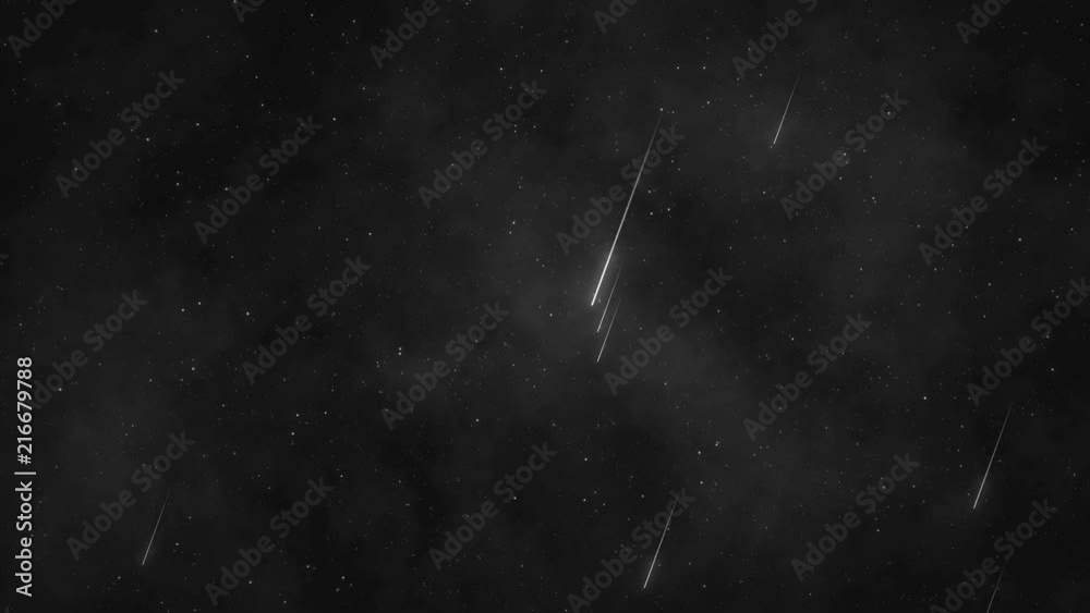 Animation of stars moving in night sky, starry sky turning around the Earth Animation of stars moving in night sky, starry sky turning around the Earth