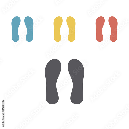 Orthotics icon. Flat sign for orthopedic equipment, foot protection. Vector
