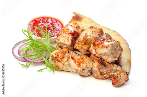 Isolated roasted meat
