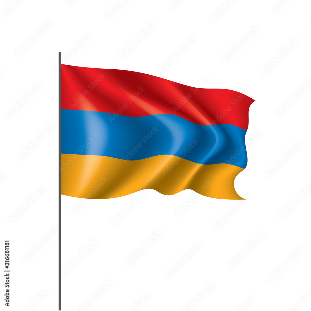 Armenia flag, vector illustration Armenia flag, vector illustration