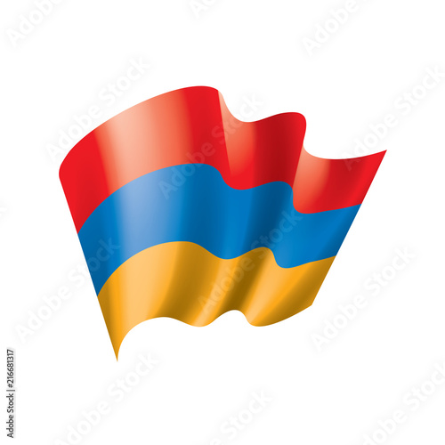 Armenia flag, vector illustration