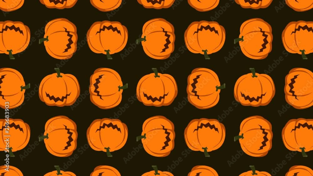 animated pattern with pumpkin ideal for the Halloween period animated pattern with pumpkin ideal for the Halloween period