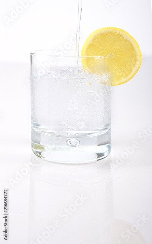 Lemon water refreshment