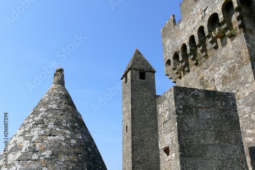 Parts of the ramparts of the castle of Beynac, Dordogne, France
 photo