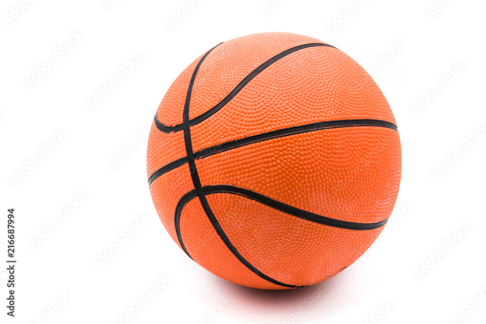Basketball isolated on white background. 