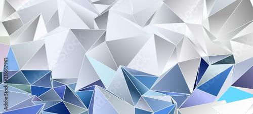 Abstract Low-Poly triangular modern background