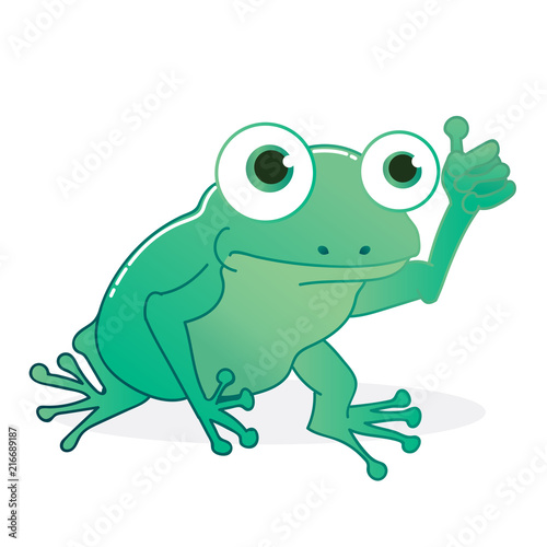 Frog thumb up